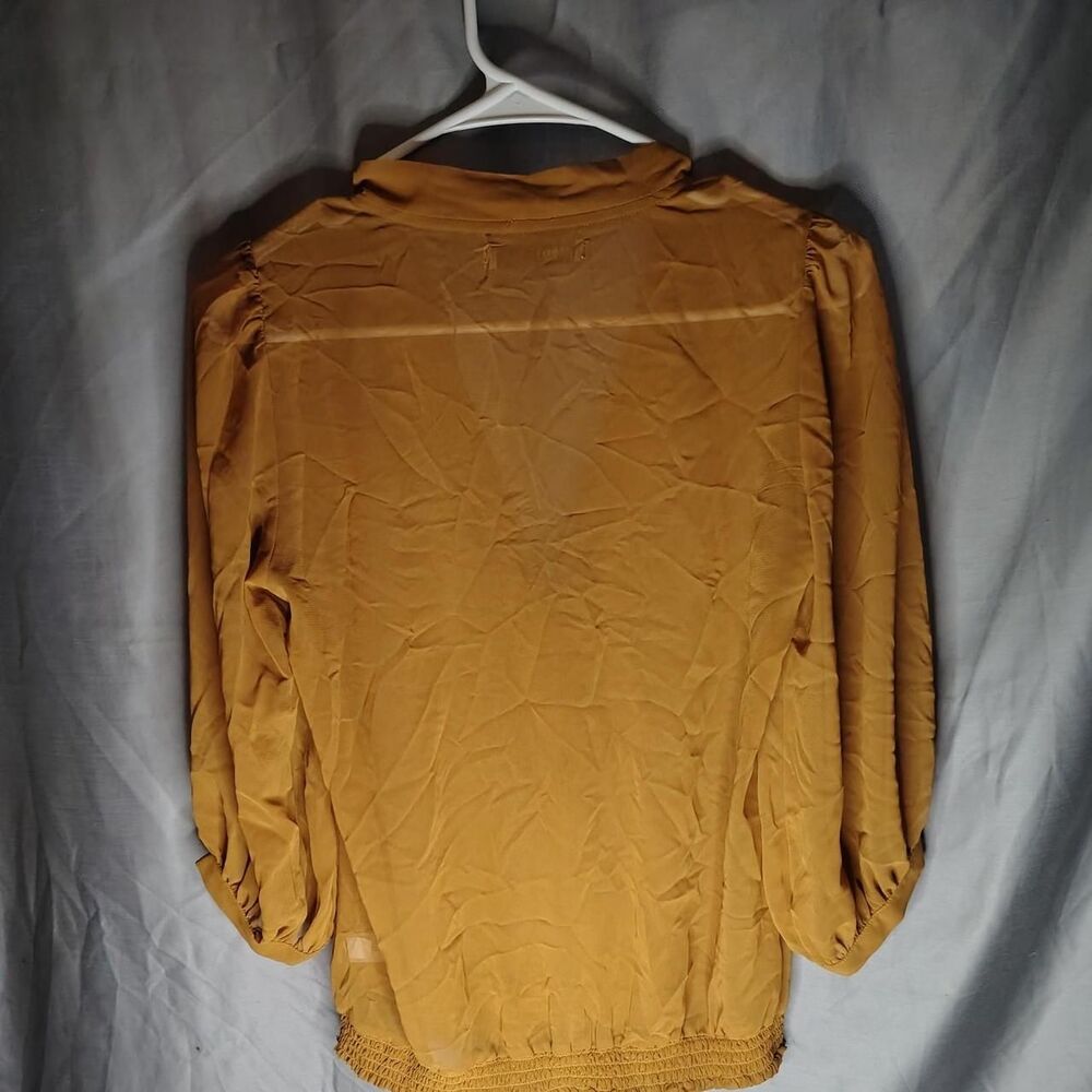 Old-navy Women's Yellow and Orange Blouse - Picture 6 of 6